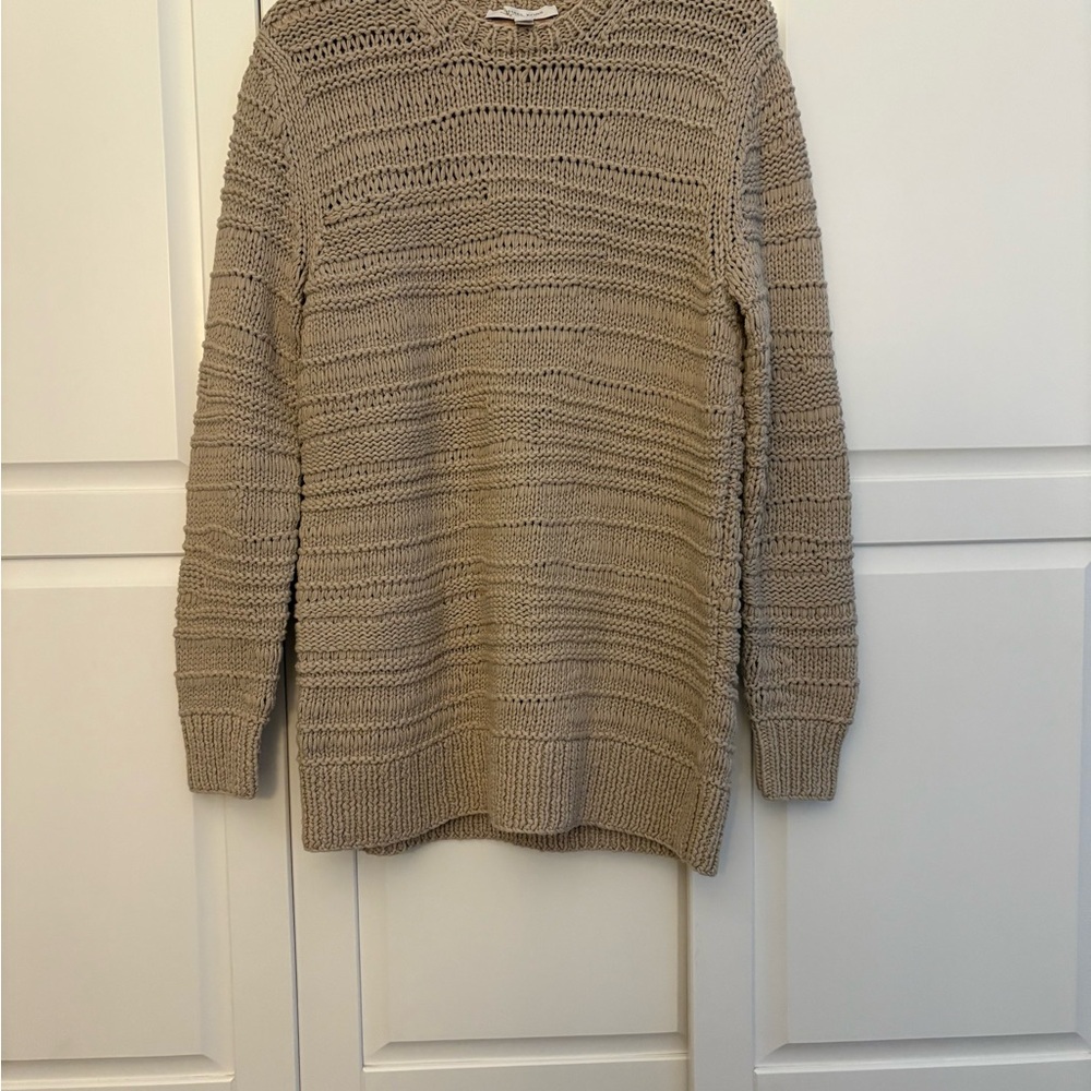 Michael Kors Collection Beige Knit Sweater